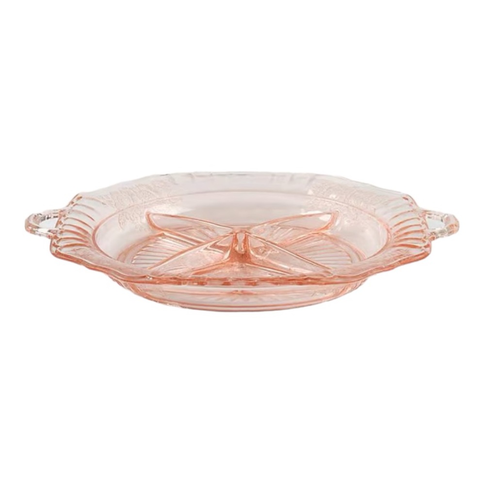 Vintage Mayfair Pink Depression Glass by Anchor Hocking Open Rose Pattern